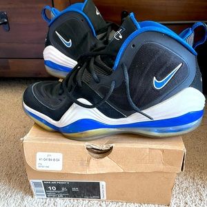 Pre-Owned Men’s Nike Air Penny V Black/Game Royal-White Size 10